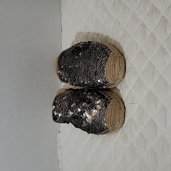 Sam Edelman Women's Espardrilles Slip On  Silver Sequin Size  8.5 - Picture 2 of 6